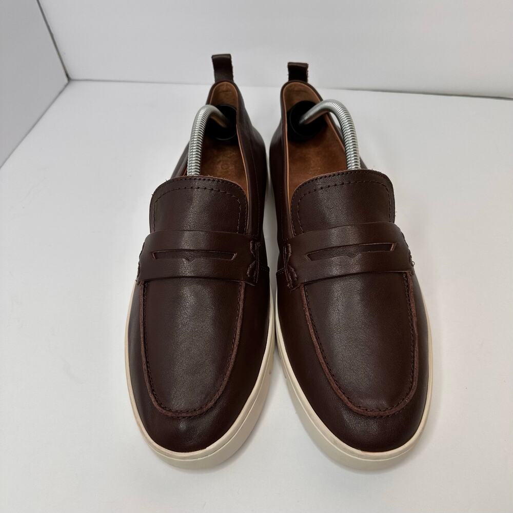 Vionic Womens size 11 Uptown Loafers Dark Brown Leather Arch Support Packable - Picture 3 of 10